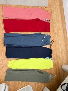 6 pair- Figs Bundle Small Petite in Livingston, Kade, and high waisted Zamora.